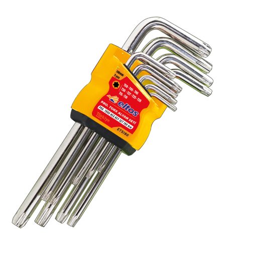 ELTOS PROFESYONEL TORX ALYAN SETI 180 MM 9 PARÇA